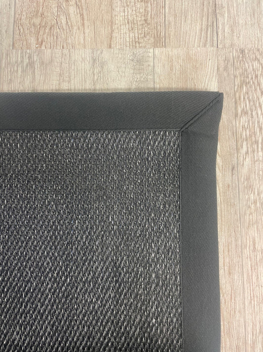 Jet Rug with Charcoal Binding 151cm x 90cm (RMR)