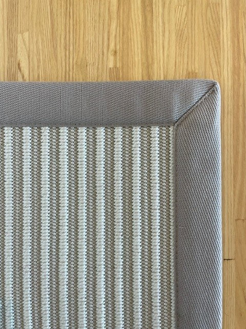 Sebago Rug with Taupe Binding 110cm x 60cm (RMR)